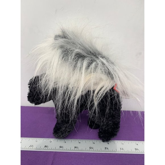 Douglas Cuddle Toys Skunk Plastic Pellets 2008 Item1791.1 7 Inch Black White Sku - Picture 3 of 12